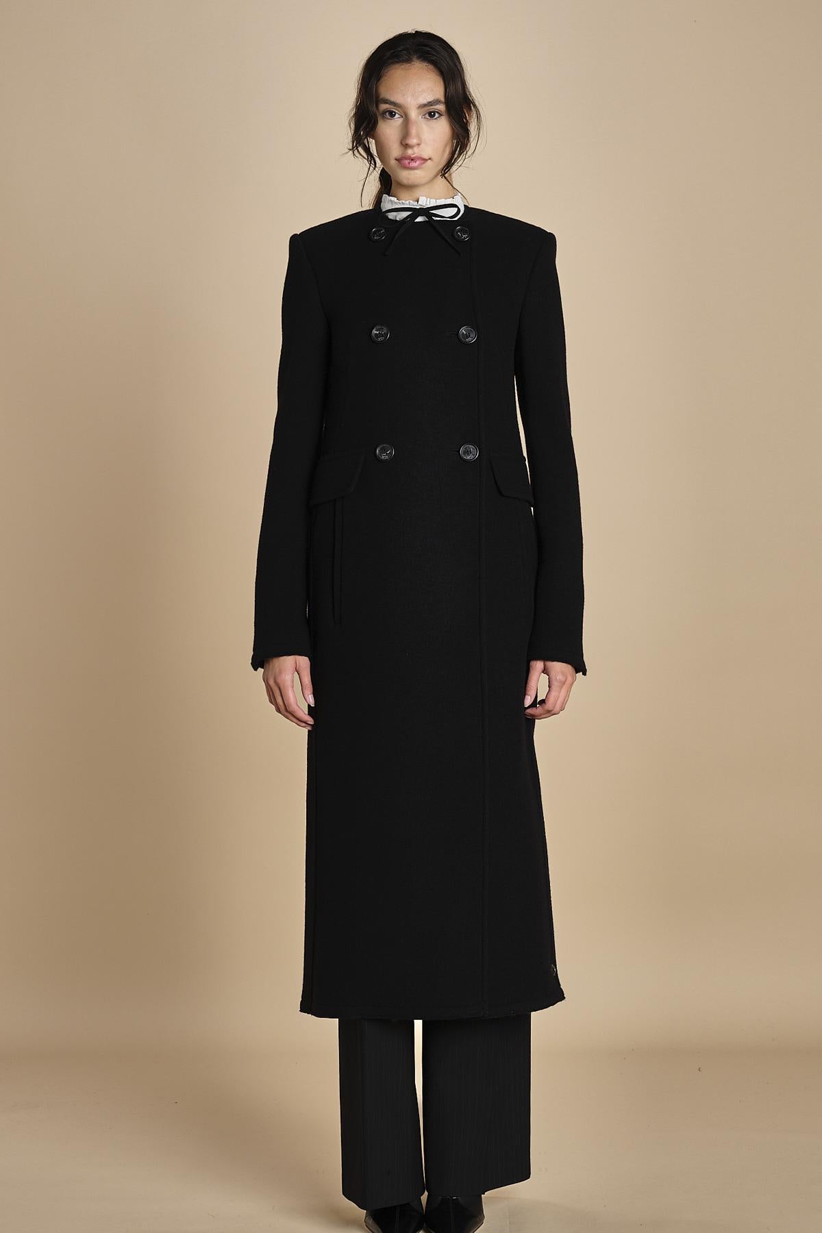 cappotto lungo doppiopetto N0214602 9000 n21 
