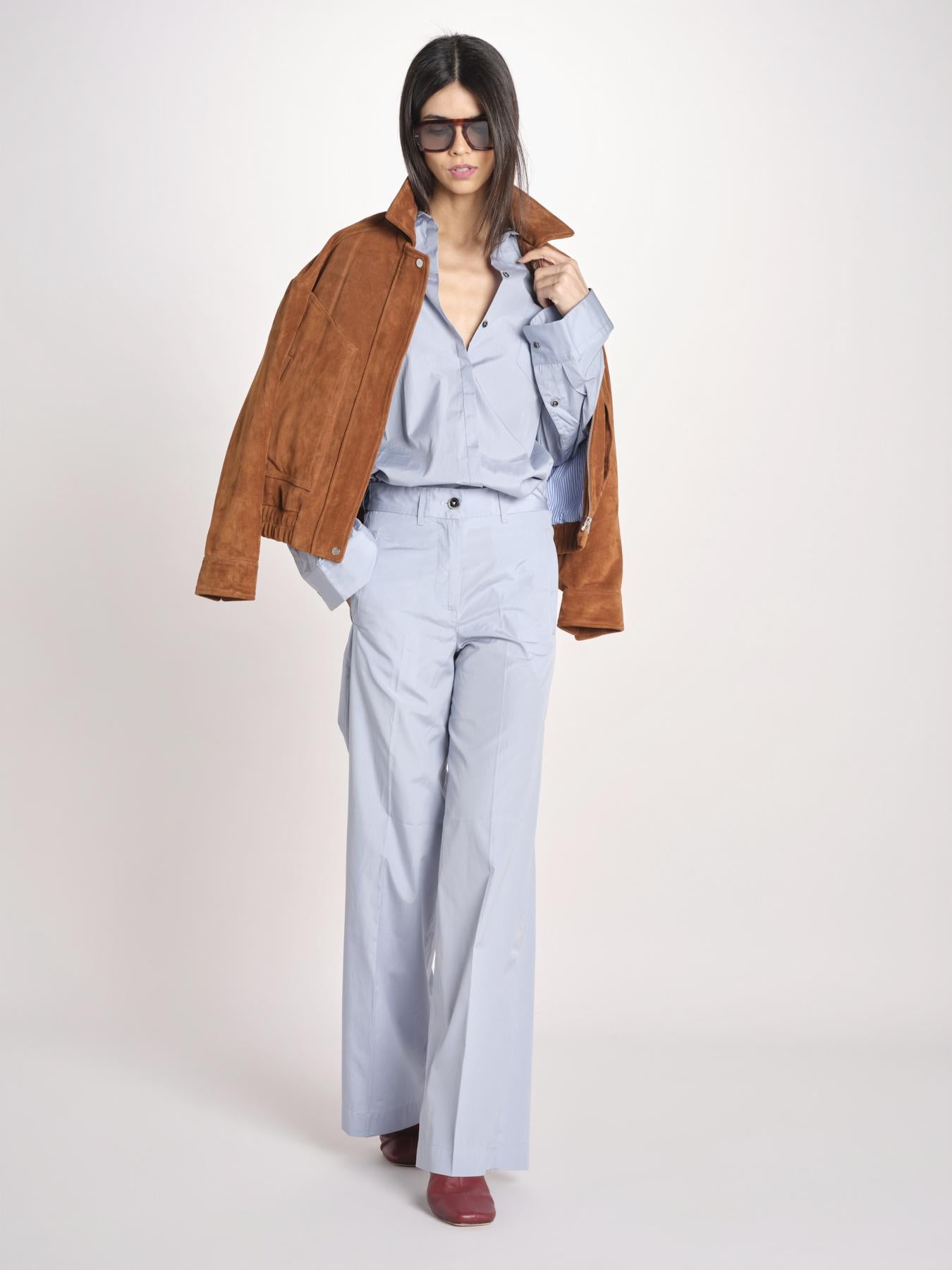 camicia maschile in popeline AMANDA AMD20 CELESTE nine in the morning 