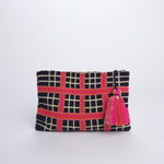 PELICAN bustina a quadretti G12W-0003-3018 DARK BLU PINK guanabana 