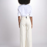 pantalone dritto in cotone MELODY 684 5410 quelledue 