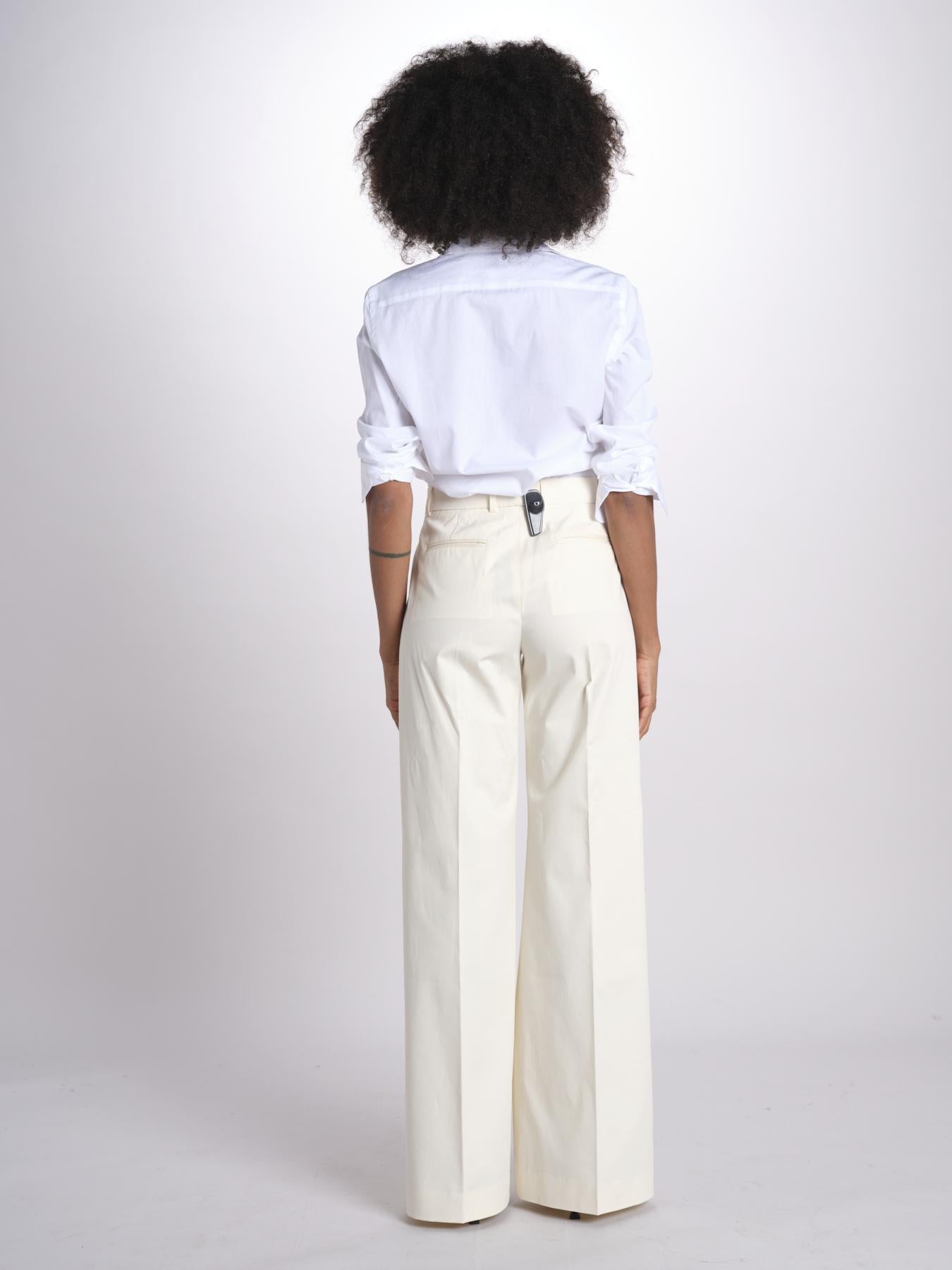 pantalone dritto in cotone MELODY 684 5410 quelledue 