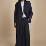 gonna lunga a pieghe C12230166479 BLU n21 