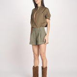 bermuda con risvolto 0222 85260 MILITARE aspesi 