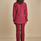 camicia da uomo in seta JOE  JF009423 0518 RUBY joseph 
