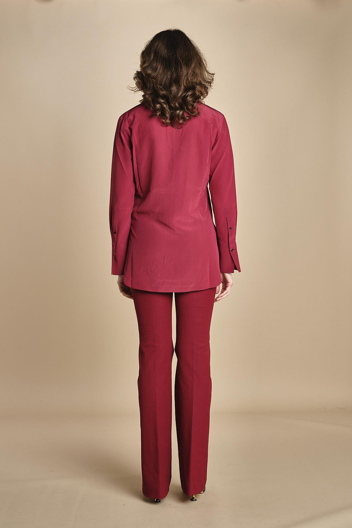 camicia da uomo in seta JOE  JF009423 0518 RUBY joseph 