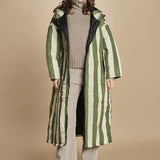 piumino lungo. 90110 SANTORINI RIGHE sittingsuit 