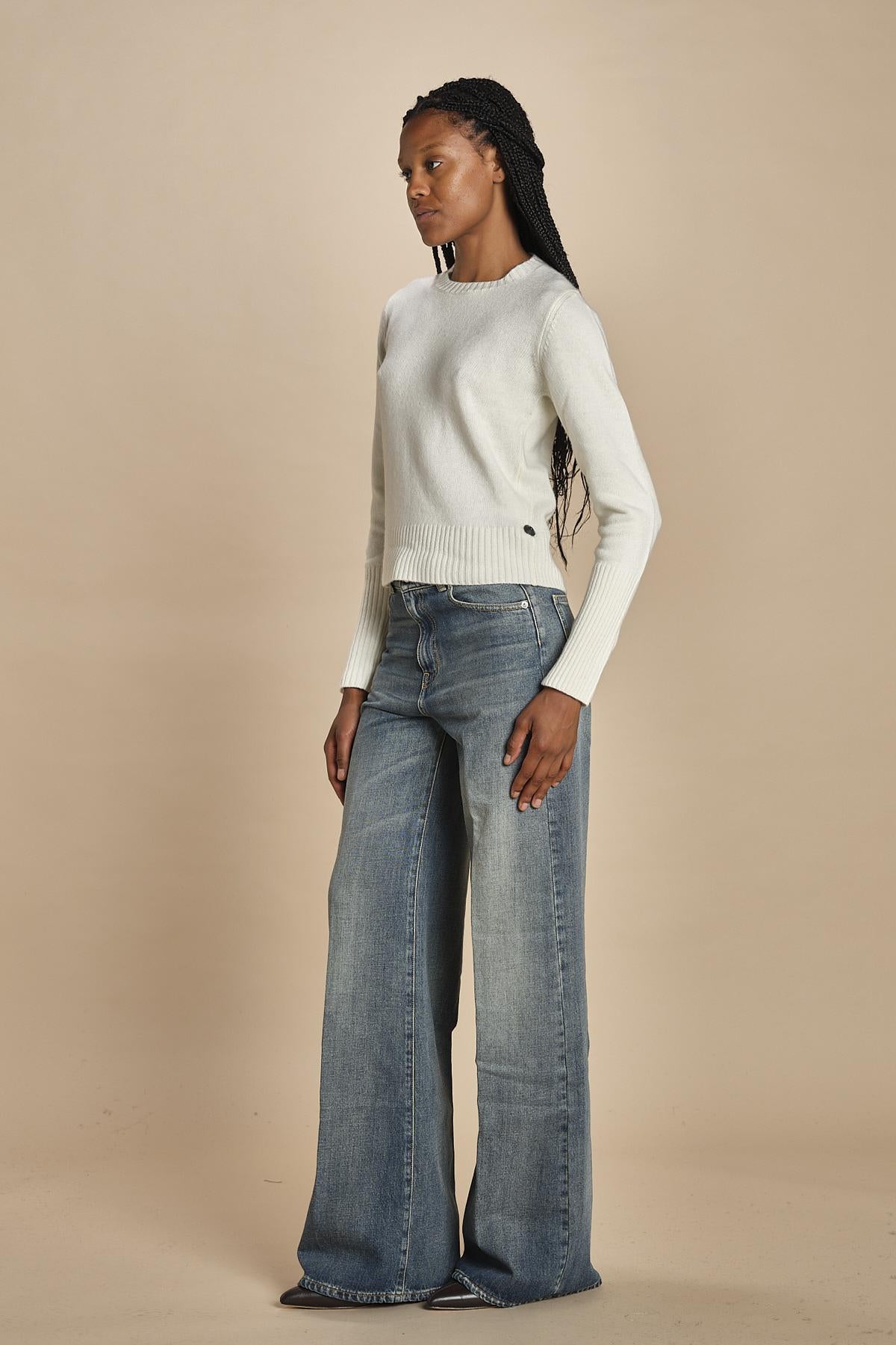d2501005 girocollo slim by milaura. d2501005 29001 BIANCO milaura 