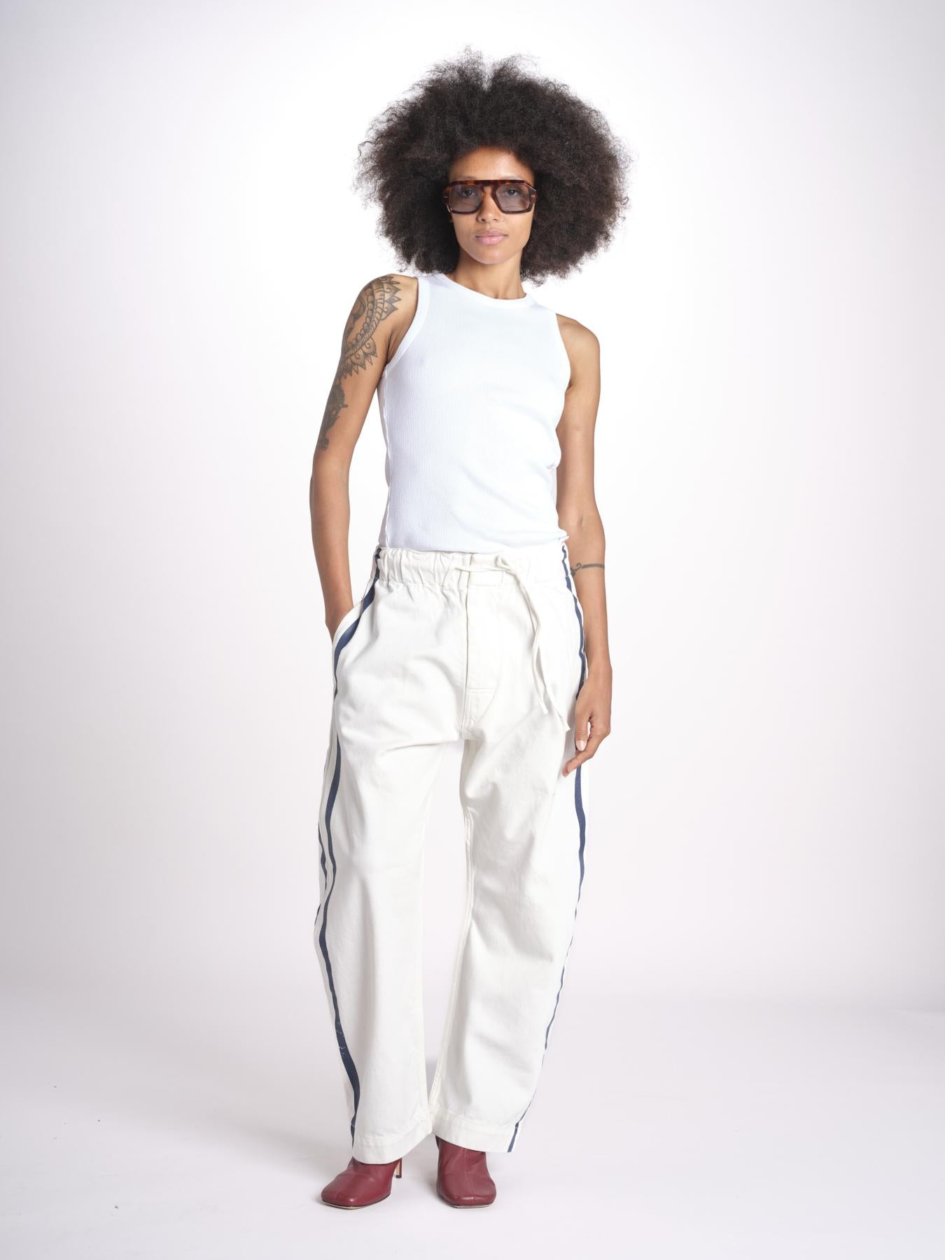 denim con coulisse e bande MILVA C44 DENIM milaura 
