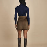 minigonna JUNA 1HVA25-V07112 MILITARE vanessa bruno 