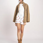 short in denim EMBROIDERED CHERRY 349041 DENIM farm rio 