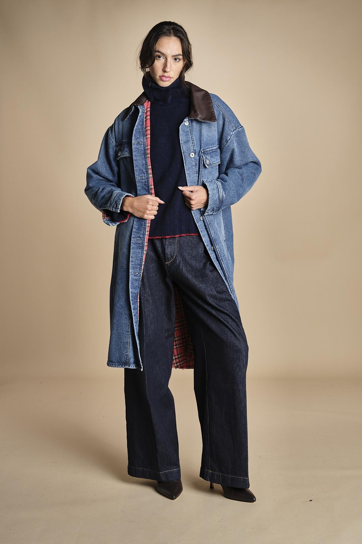 cappotto in denim MARY MEDIUMWASH true avenue 