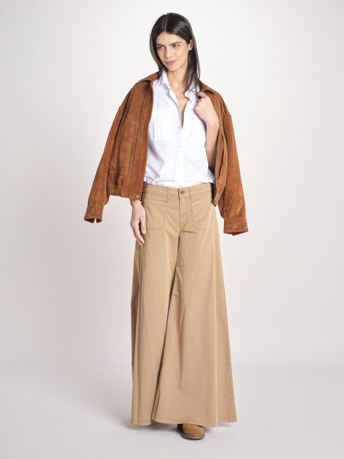 pantalone over 4 tasche GRACE XG02 183 NOCCIOLA ps don't forget me 