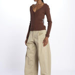 Cardigan GILI costine 5539106 TOFFEE herskind 