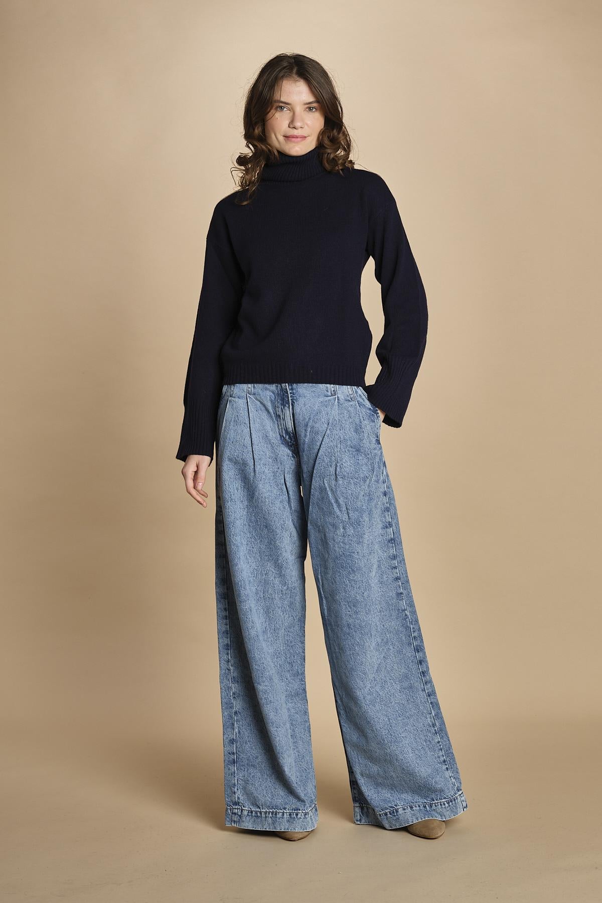 denim con pinces POPS STONE BLU bellerose 