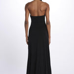 Abito JENNIFER lungo scollato jersey JAS24DR098 BLACK misha 