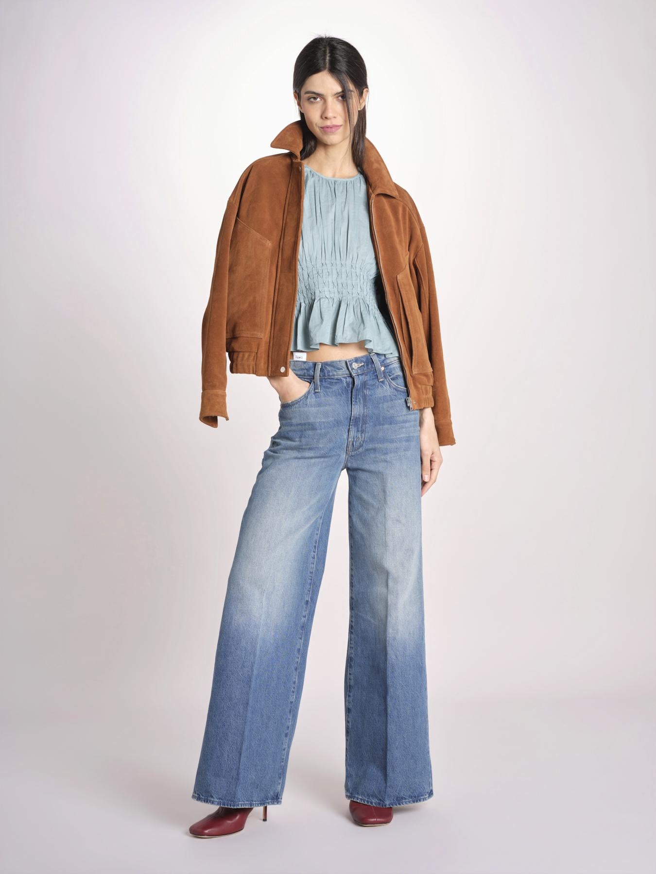 top con punto smoke VIOLET 109 BLUE sea ny 