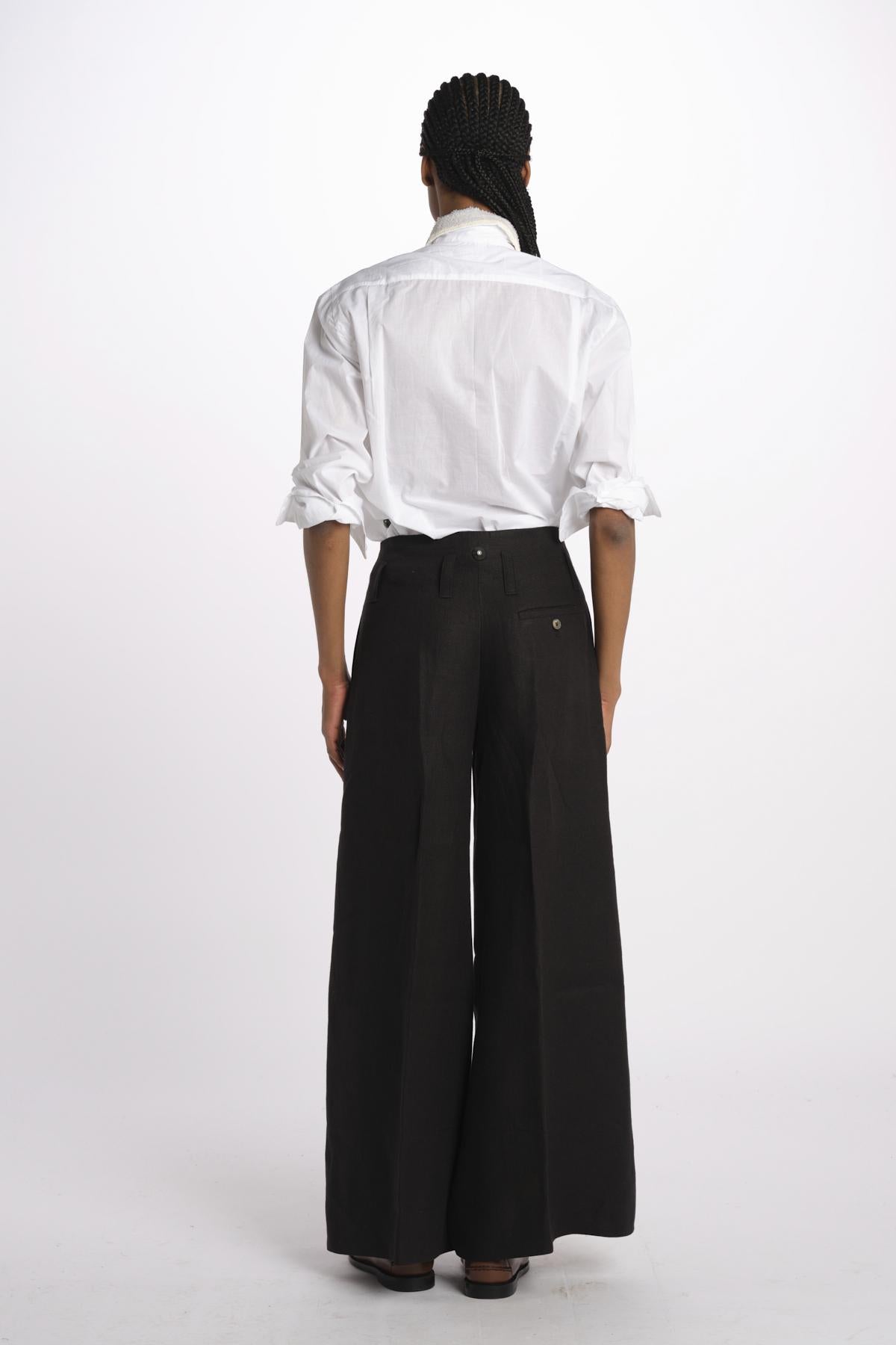 Pantalone ORIANA cropped nervature ORIANA540503 3 quelledue 