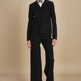 pantalone gessato in gabardine B0415248 R911 n21 