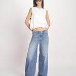 t-shirt s/m con elastico fondo VILLENA 026TS567JE LATTE woc 