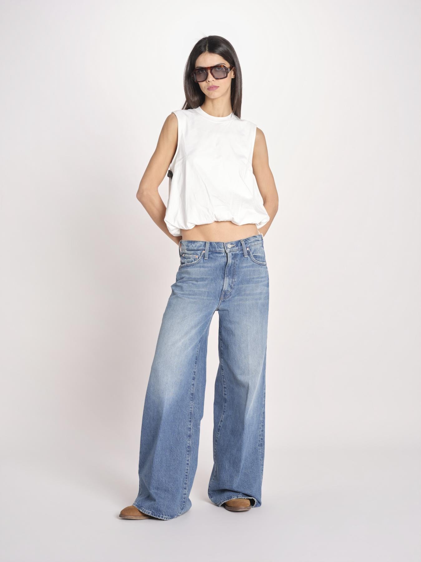 t-shirt s/m con elastico fondo VILLENA 026TS567JE LATTE woc 