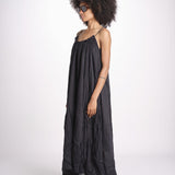 abito con arriccio PAOLABLATU NOIR laraethnics 