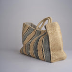 RHEA borsa in paglia a righe grandi SAC RHEA 01BG475 MULTI bagatelle france 