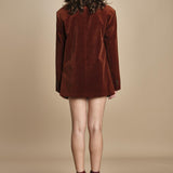 blazer velluto liscio GARCIA TERRACOTTA herskind 