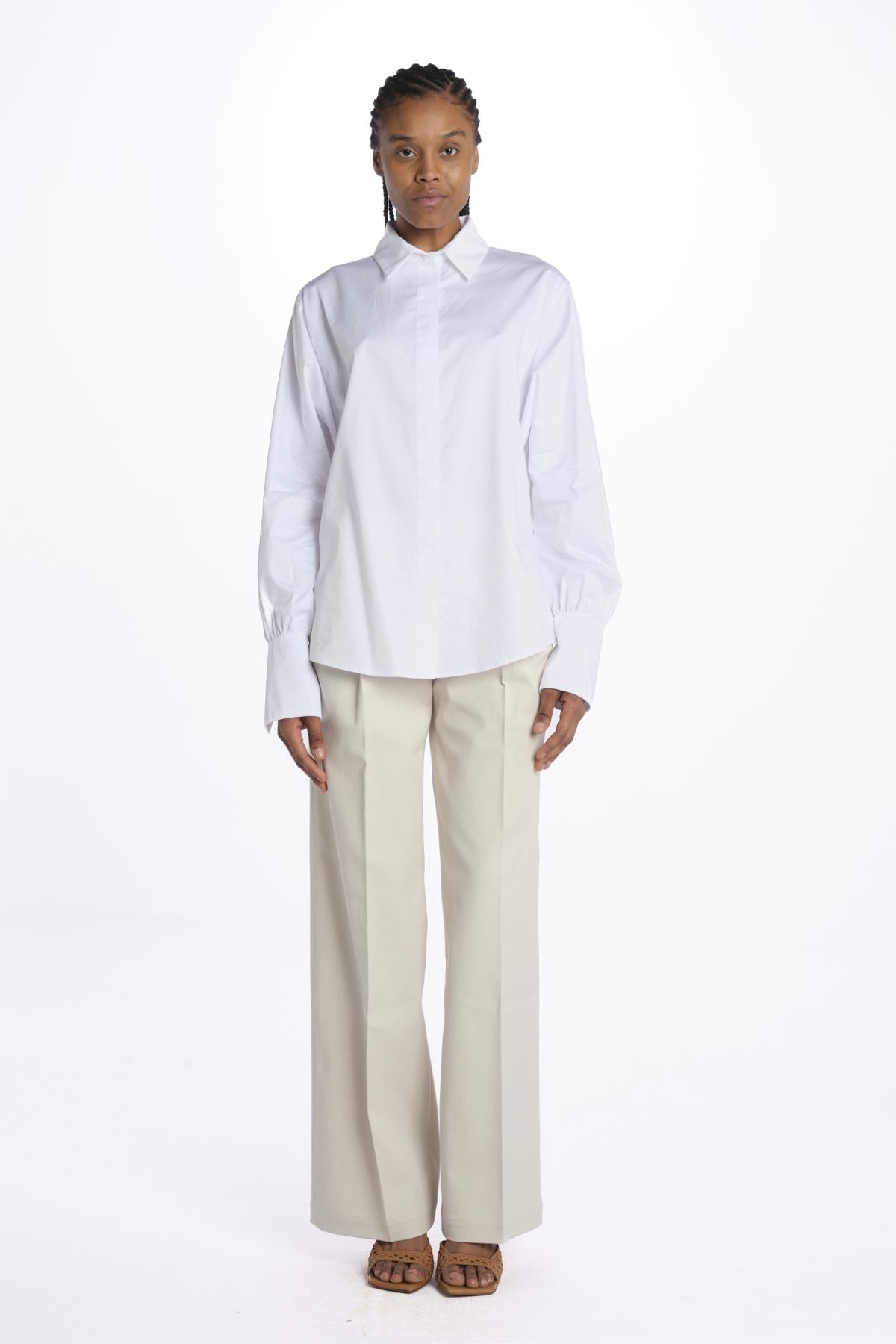 FELTRE camicia manica lunga FELTRE WHITE crida 