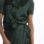 Gonna pareo con rouches MOD.2258 VERDE aspesi 