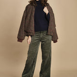 pantalone in velluto PARTHE52 SAGE bellerose 