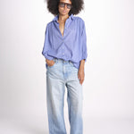 camicia righine over VT6406 LILAC zen ethic 