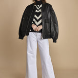 maglia cuore BLACKWHITE HEART 345809 NERO farm rio 