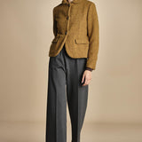 pantalone con elastico in punto milano PENSIL GREYPM true avenue 