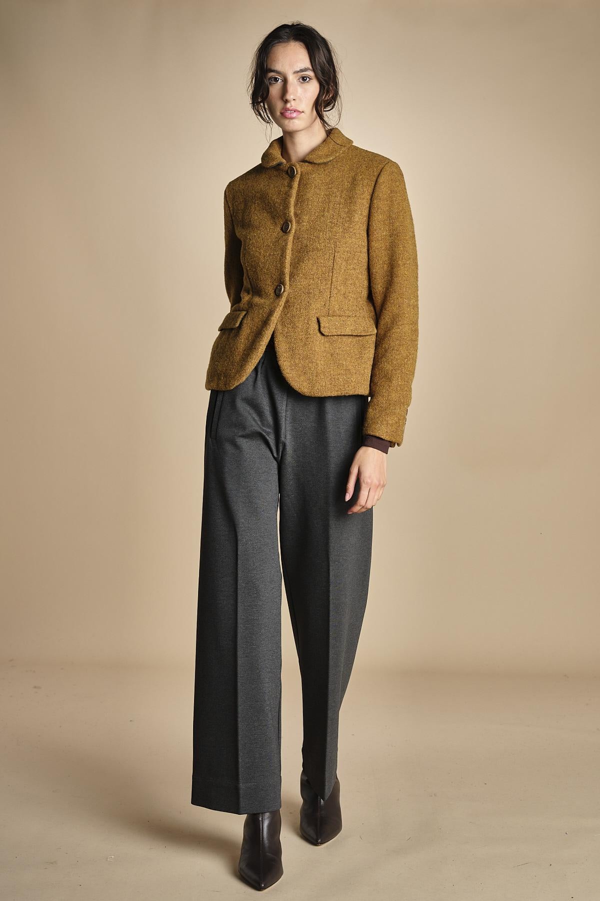 pantalone con elastico in punto milano PENSIL GREYPM true avenue 