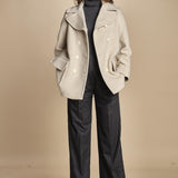 peacoau doppiopetto 15M005WO024 P120 CREAM ines de la fressange 