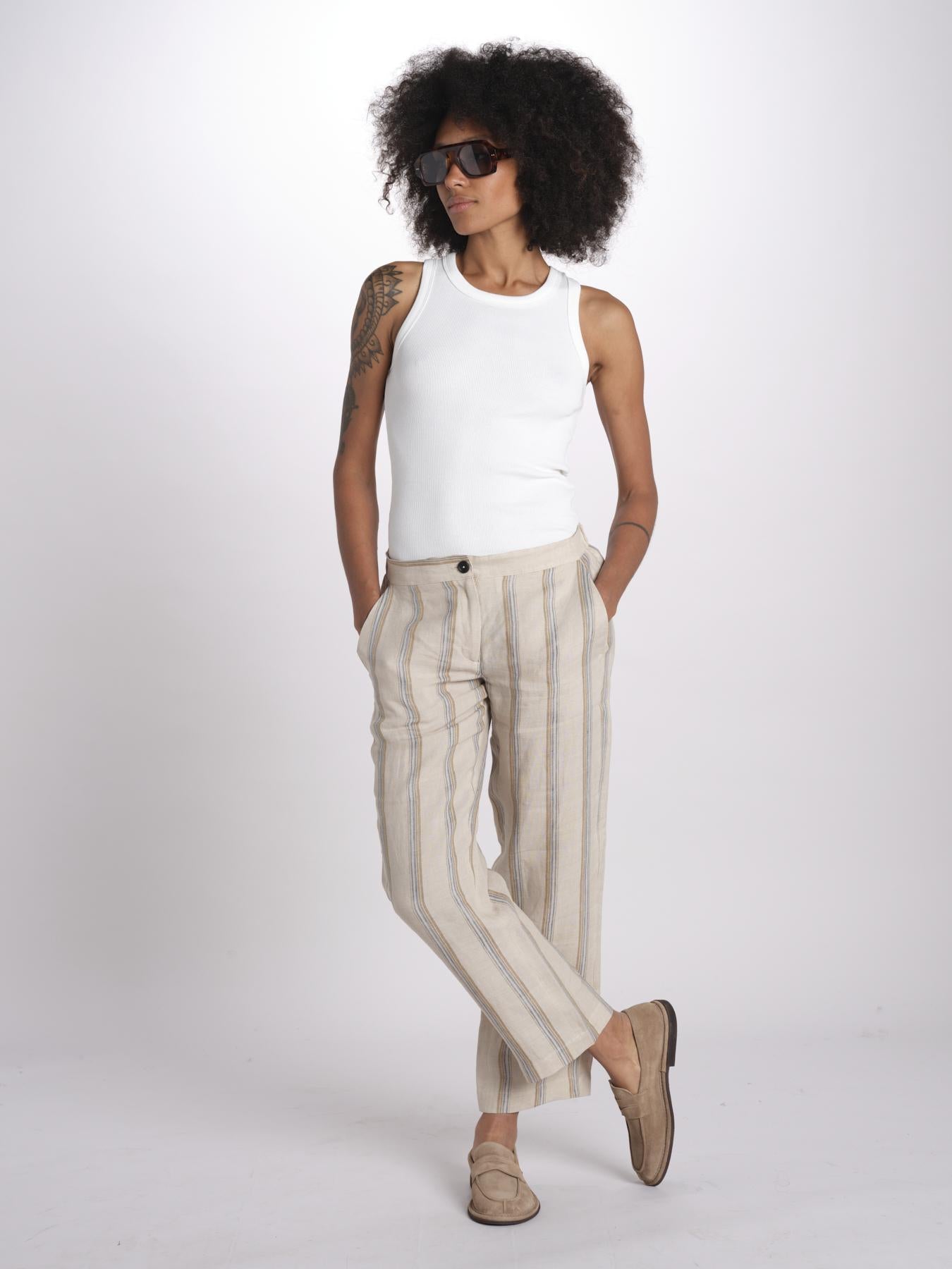 pantoline in lino SPARU M29D0_T2301 R708 massimo alba 