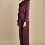 tuta in raso con zip CARMY PRUNE ba&sh 