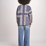 bomber stampa a bandana THE QUILTED BOMBER J270676BP NAVY the GREAT 