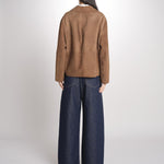 giacca crop  in pelle scamosciata PALCHI 2615441021600 001 weekend maxmara 