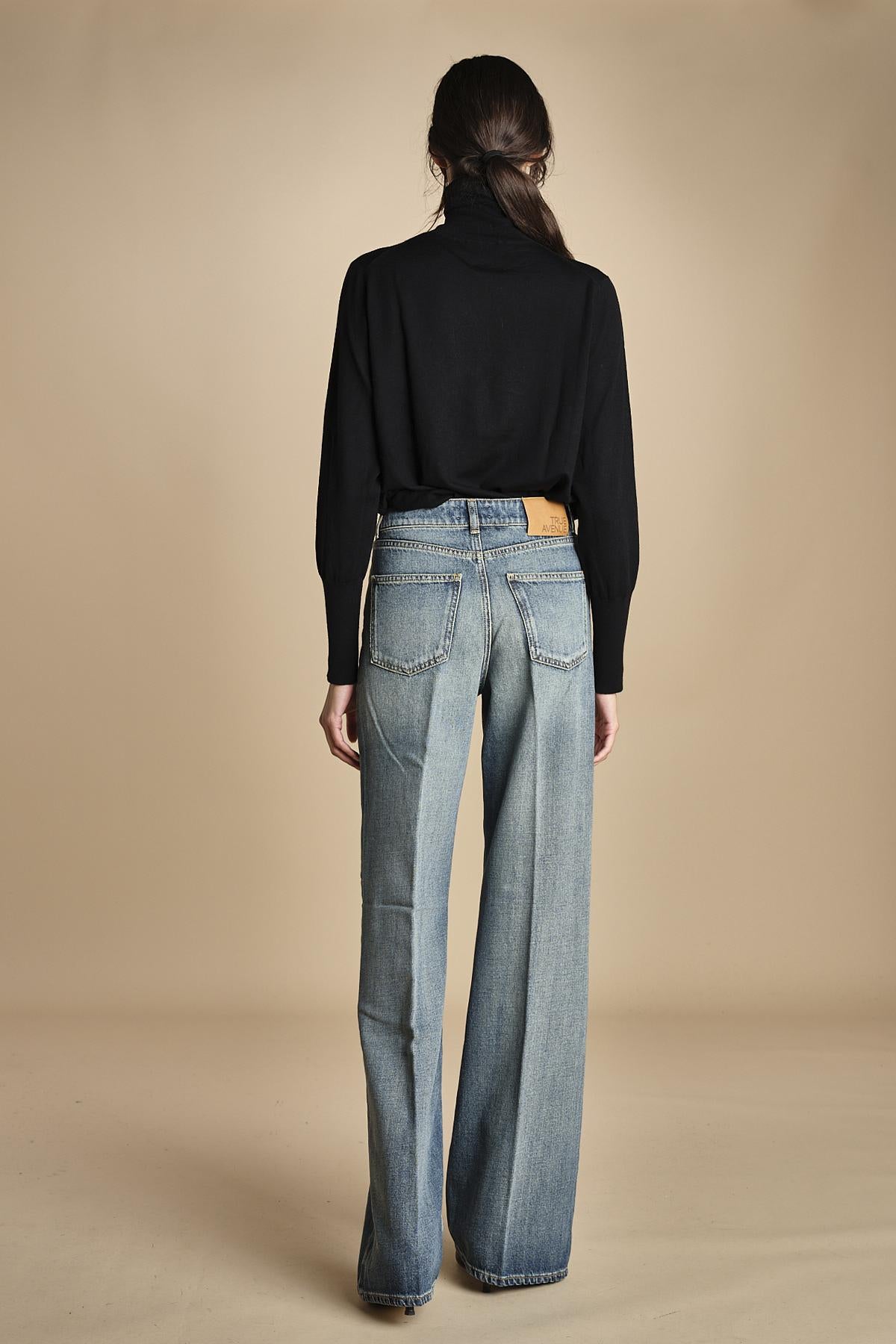 denim lungo diritto CLARA OPENBLU true avenue 