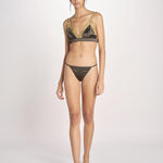 reggiseno triangolo in satin e pizzo LOVE LACE L25101005 DARK GREEN 782 love stories 