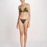 reggiseno triangolo in satin e pizzo LOVE LACE L25101005 DARK GREEN 782 love stories 