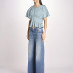 top con punto smoke VIOLET 109 BLUE sea ny 