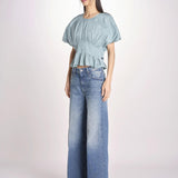 top con punto smoke VIOLET 109 BLUE sea ny 