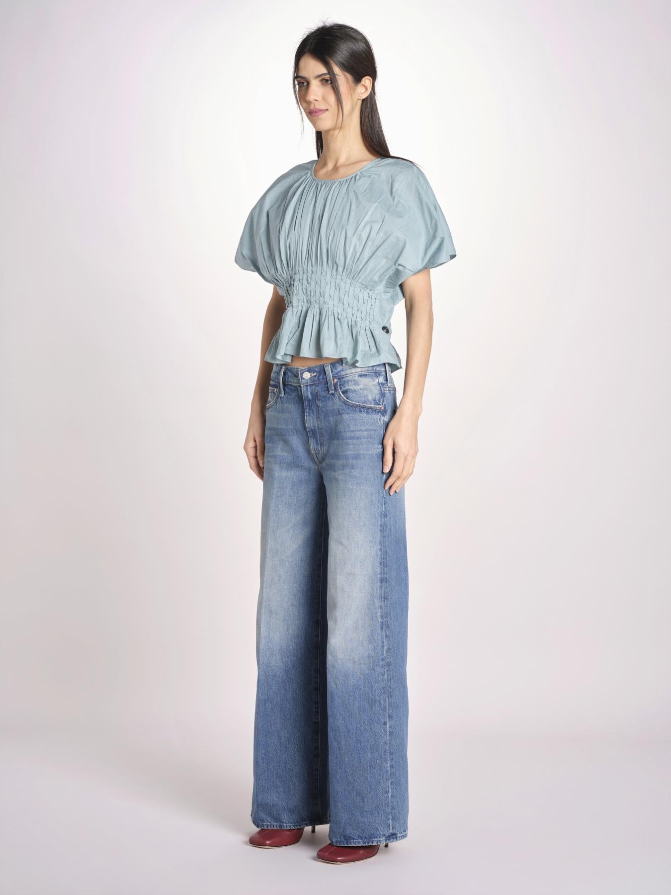 top con punto smoke VIOLET 109 BLUE sea ny 