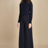 pantalone palazzo TLWC3101W0206ABTPB NIGHT BLUE T0457 the latest 