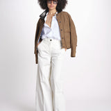 pantalone over in cotone pesante ORIANNA ORNO9 MILK nine in the morning 