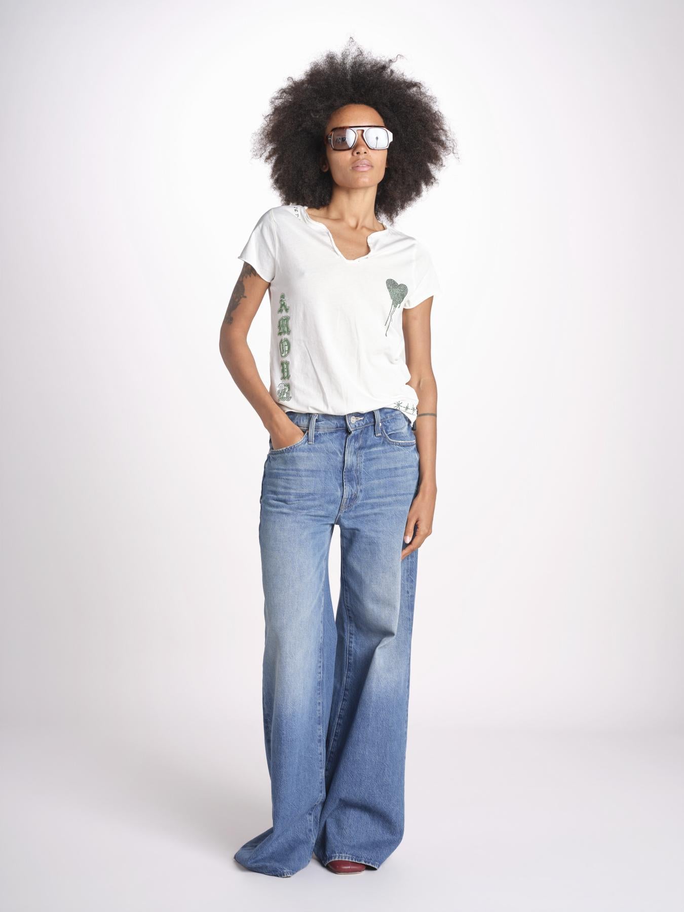 t-shirt con scollo JWTN02652 JUDO 103 zadig & voltaire 