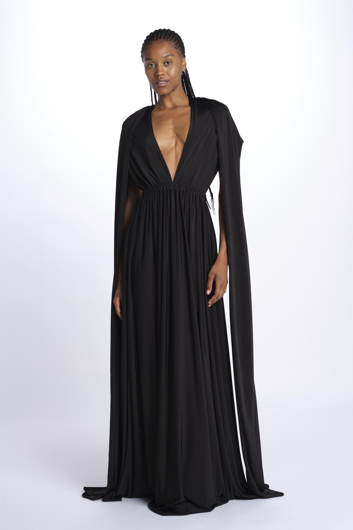 ALLUIM DRESS abito lungo ALLIUM BLACK nash 