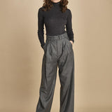 pantalone con due pinces occhio di perenice. PAN0173 GRI0125W soeur 